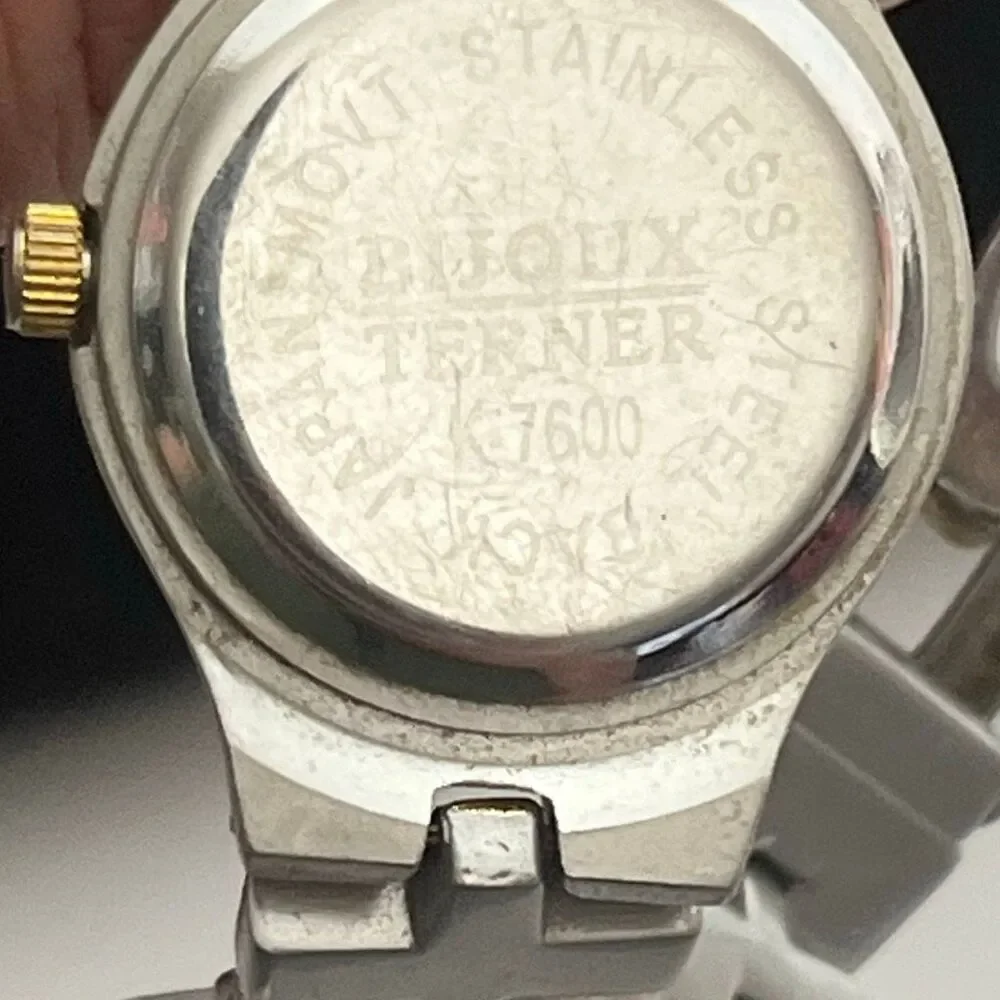 Bijoux Terner Women's Gold Silver Japan Movement‎ Stainless Steel Wristwatch
